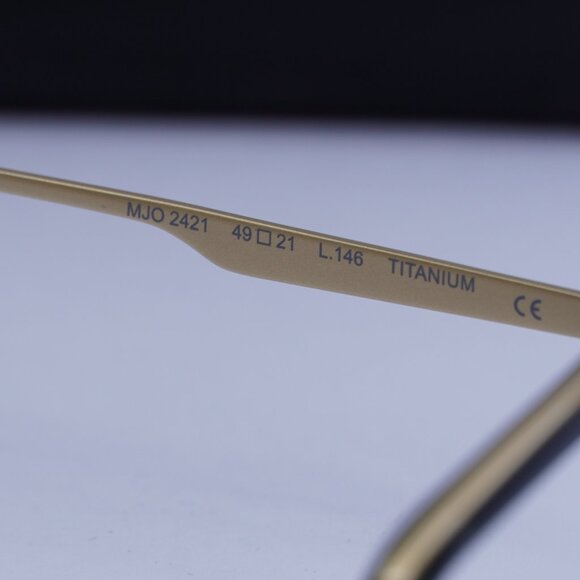 Maui Jim MJO2421 16B Rectangle Eyeglasses - Black/Gold 49mm - Picture 8 of 9